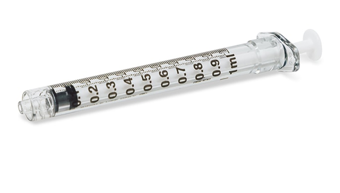 1 mL BD Luer-Lok™ Syringe only - 309628 | BD