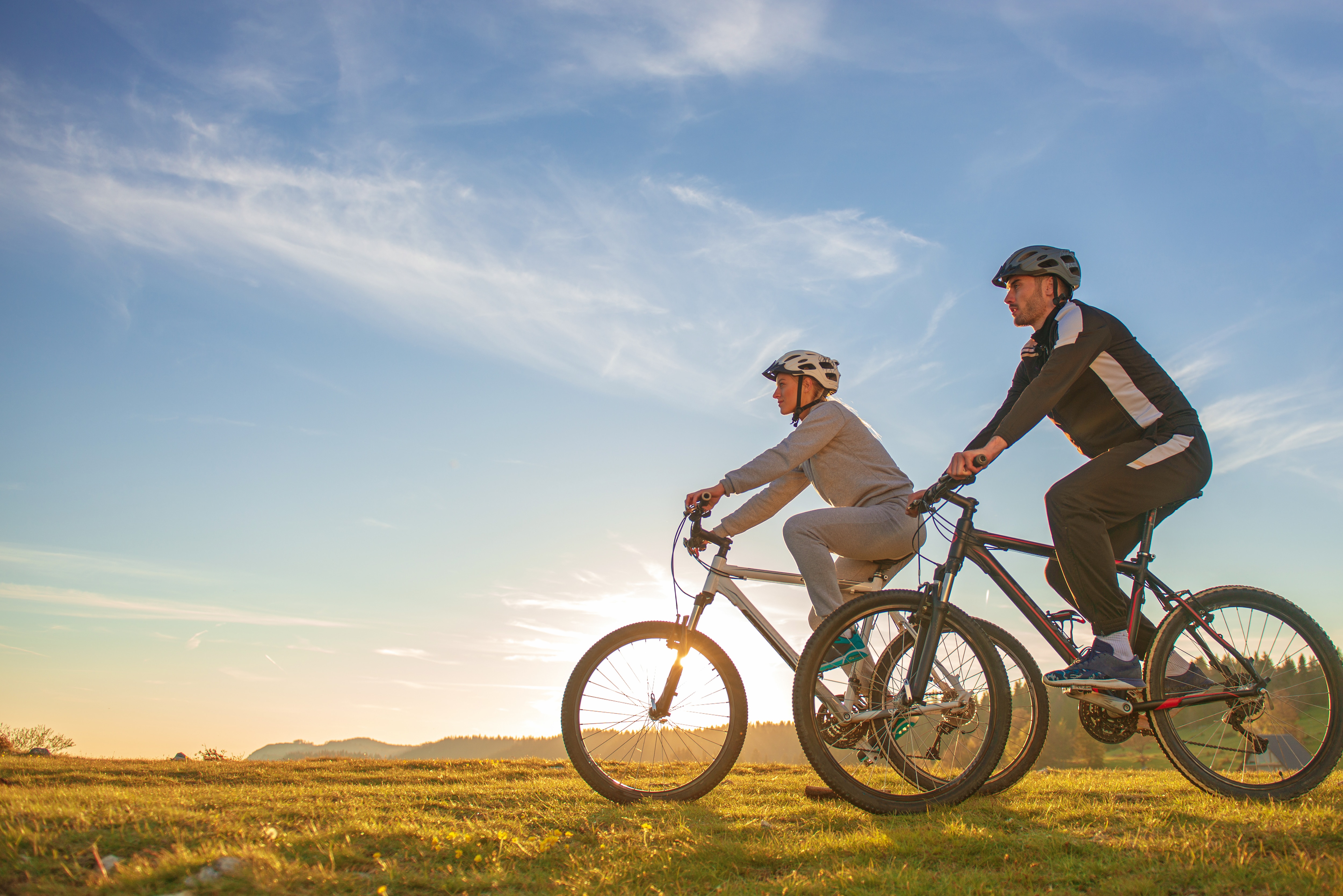 people on bikes